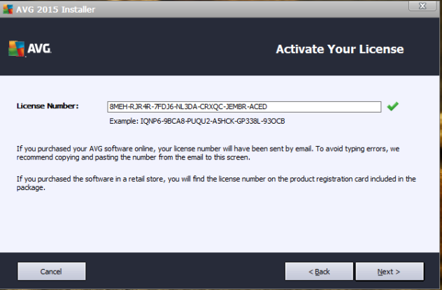Norton antivirus code entry